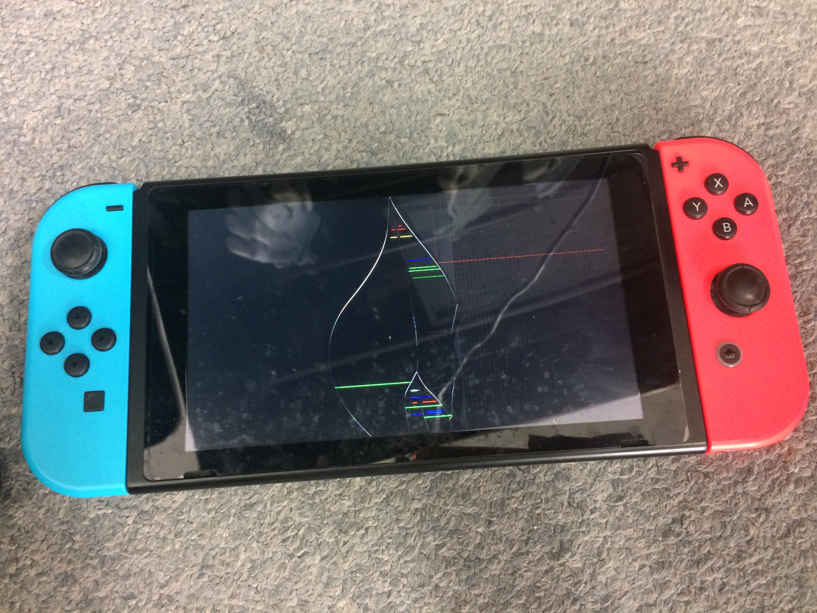 悲劇 ニンテンドーswitchの画面が真っ黒に 液晶交換修理ならスマホスピタル熊本店にお任せ Nintendo3ds Switch Psp 修理のゲームホスピタル Nintendo3ds ニンテンドーds Psp Switch 修理