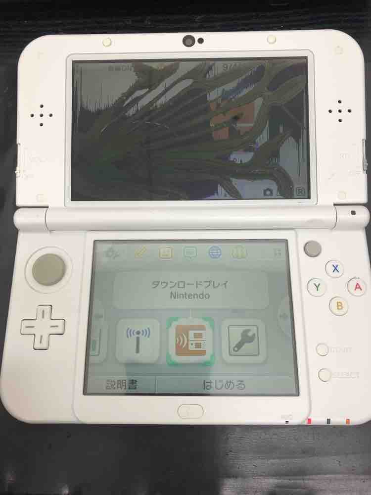 Newニンテンドー3DSLL ホワイト ジャンク 液晶漏れ - テレビゲーム