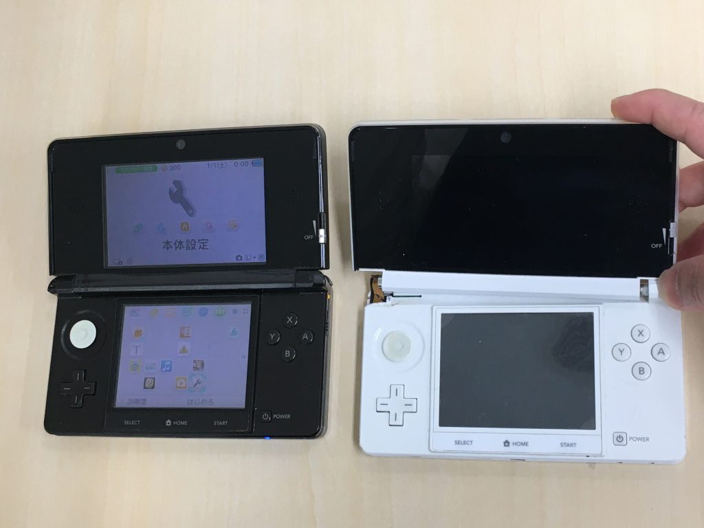 ゲーム機　3DS  修理　基板　入れ替え　移植　データ　消えない　取り戻す　そのまま　高槻　北摂　大阪　京都