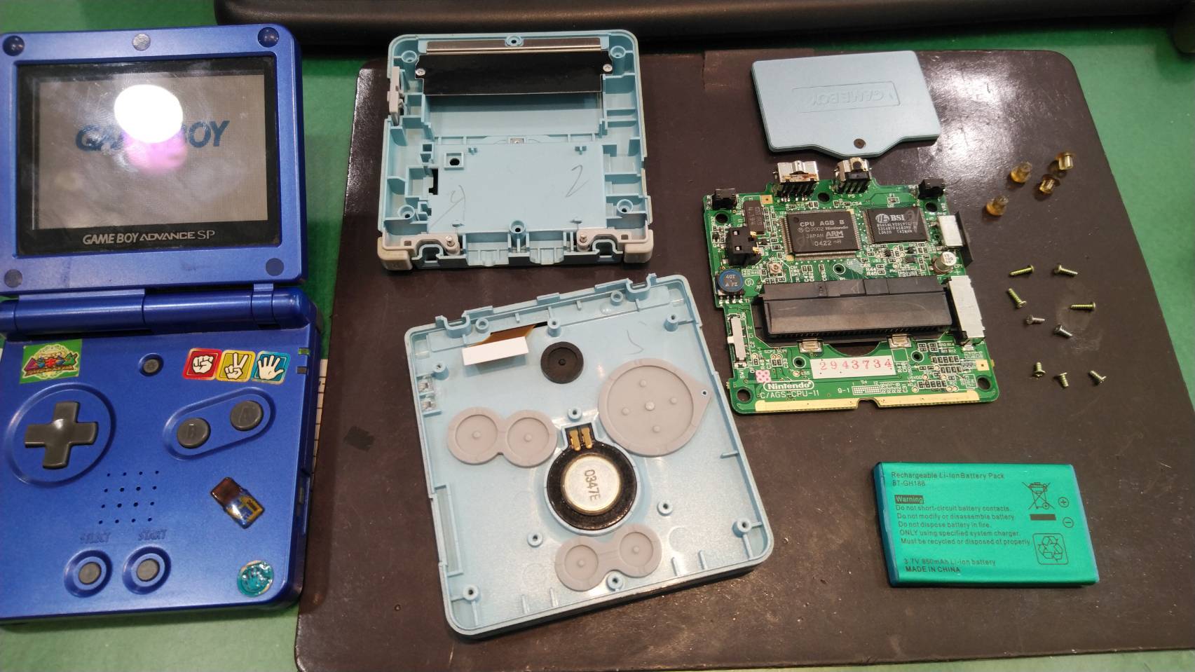 思い入れのあるゲーム機の修理、基板移植という手段も！【ゲームボーイアドバンスSPの場合】 Switch・Nintendo3DS ・ PSP 修理のゲームホスピタル  |Switch Nintendo3DS(ニンテンドーDS) PSP 修理