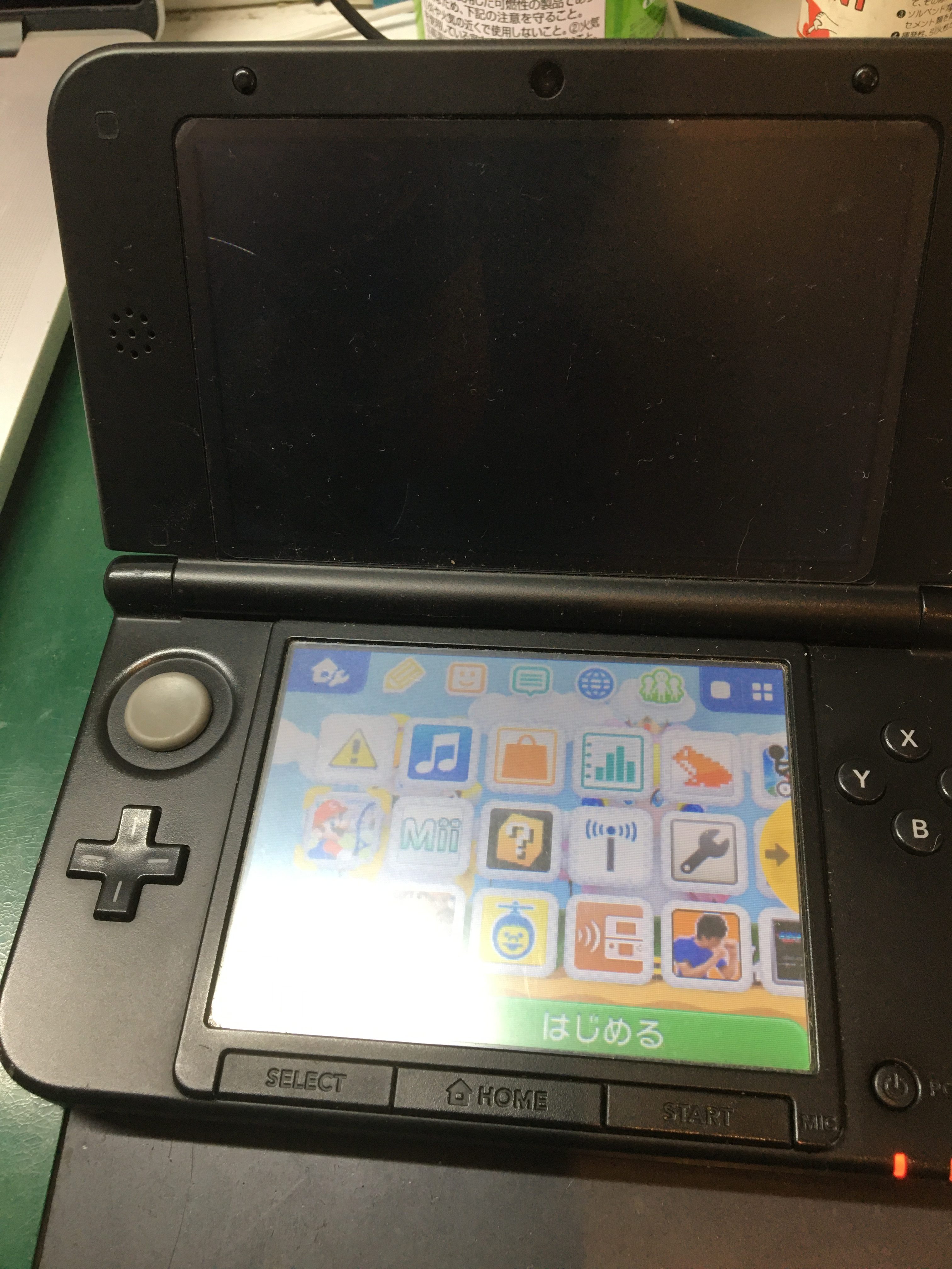 映像が映らない？上だけ下だけは画面の故障！3DSLL 液晶交換修理 | Switch・Nintendo3DS ・ PSP 修理のゲーム
