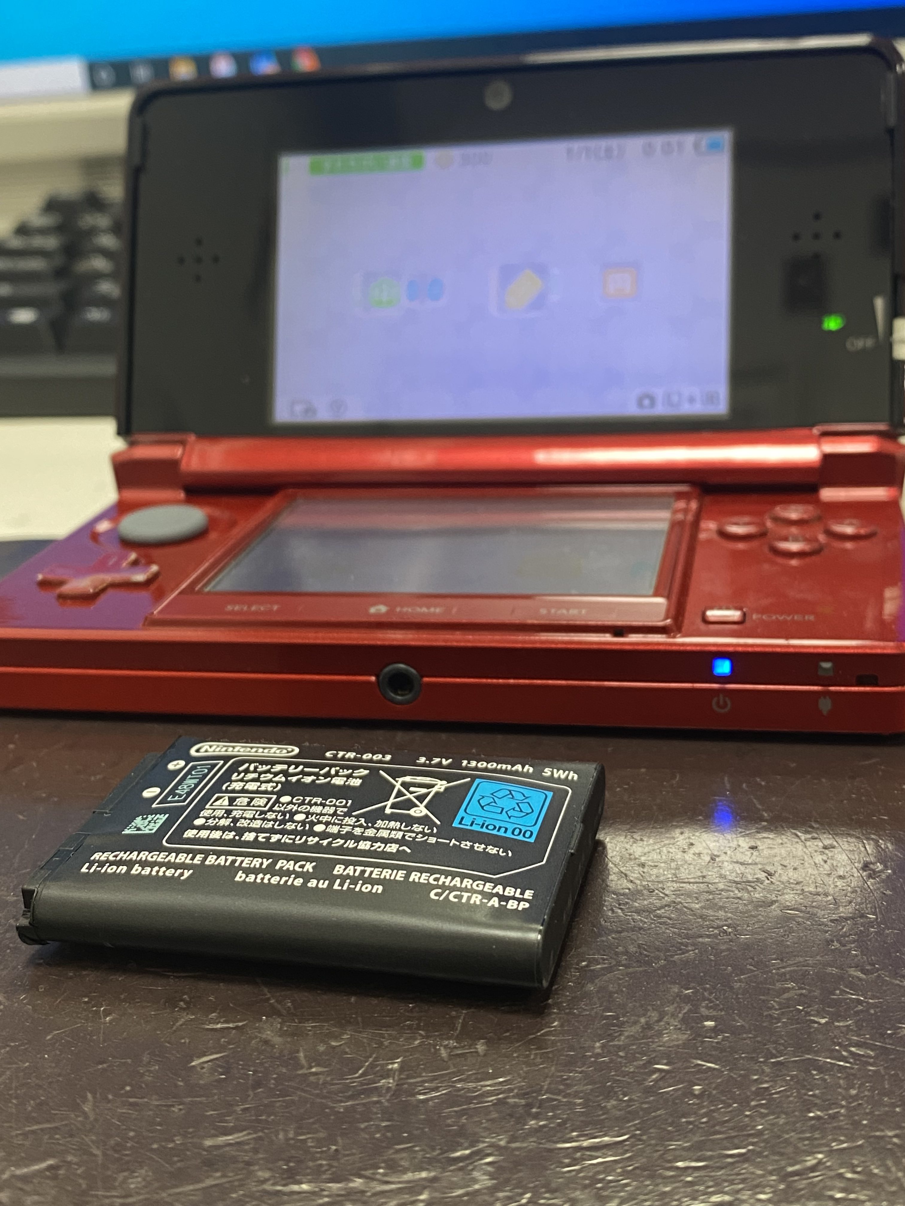 バッテリー拡張型 3DS LL ソフト付き SDカードつき