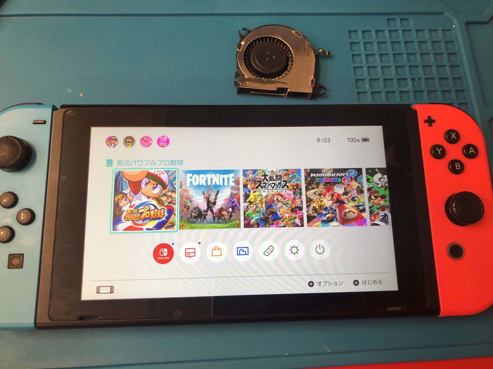 任天堂Switch】冷却ファンの破損により、ゲームが中断されてしまう