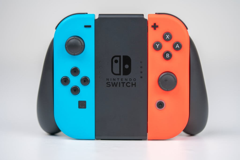 Nintendo,Switch,Joycon,Isolated,On,White,Background