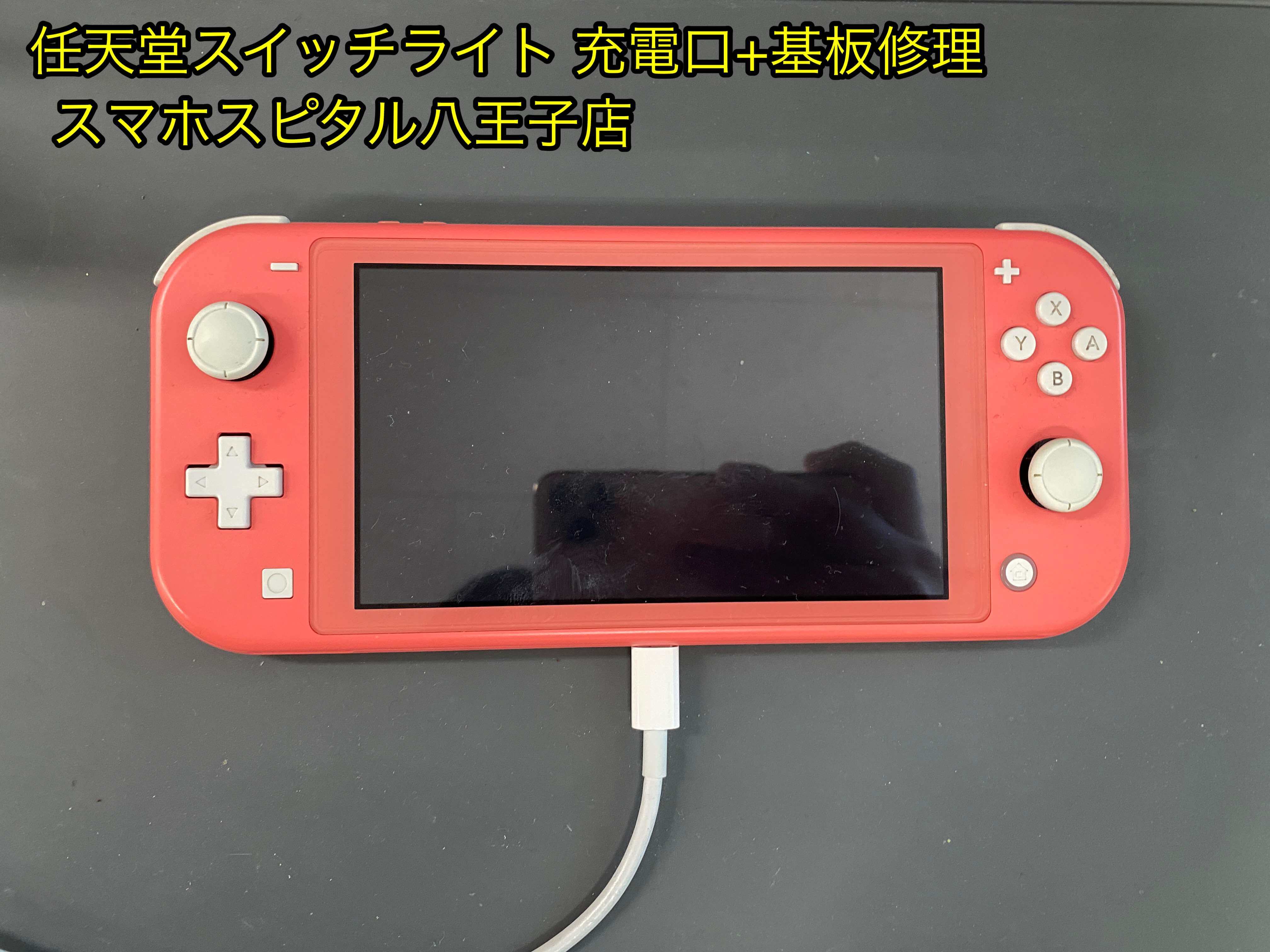 充電しながらスイッチライトを落としてしまい充電出来なくなったため