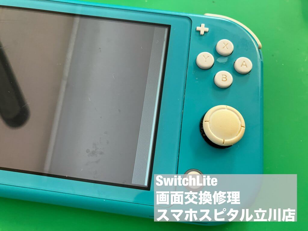 Nintendo Switch Lite 液晶故障 修理 立川 (2)