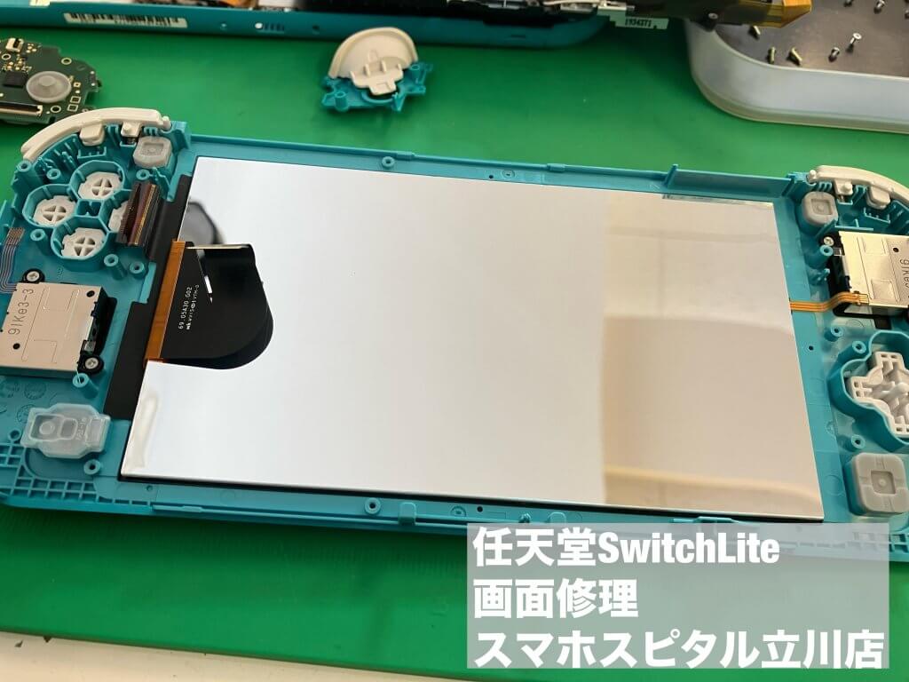 Nintendo Switch Lite 液晶不良 交換修理 (4)