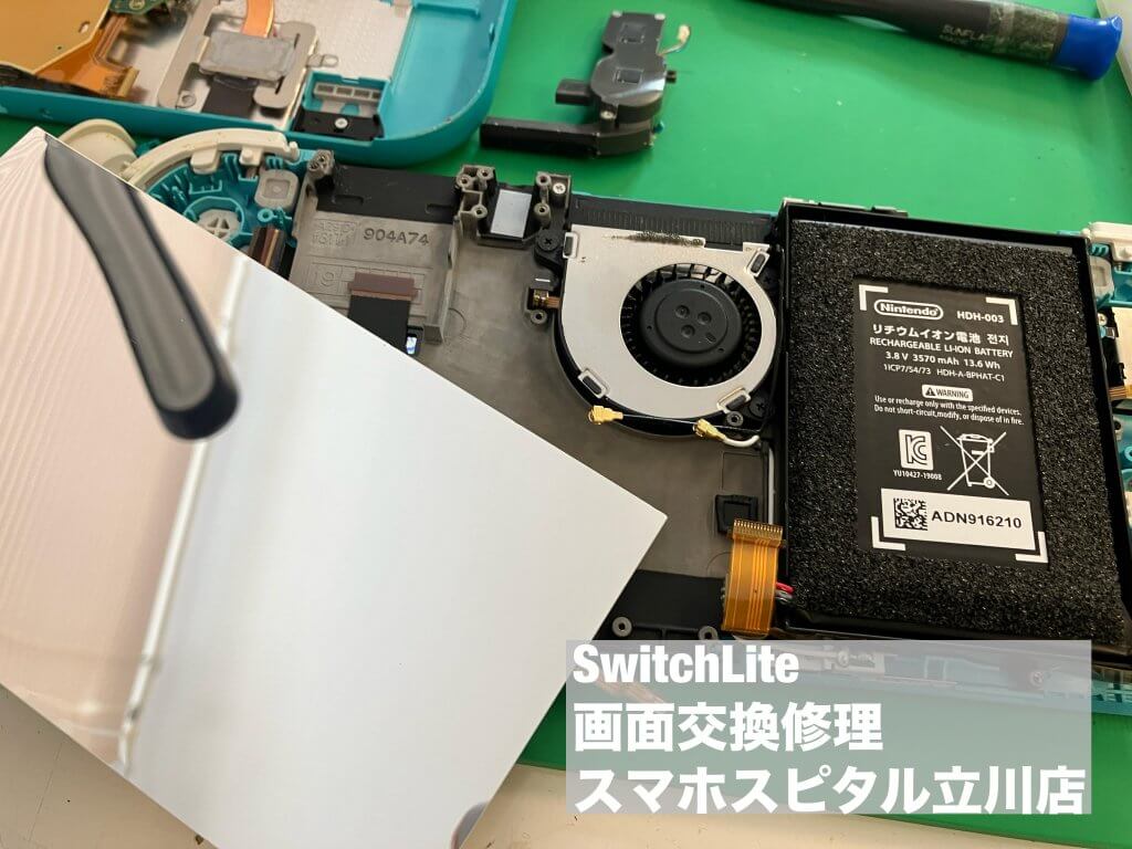 Nintendo Switch Lite 液晶故障 修理 立川 (5)