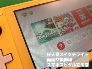 任天堂スイッチライト 液晶故障 修理 (2)