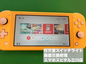 任天堂スイッチライト 液晶故障 修理 (1)